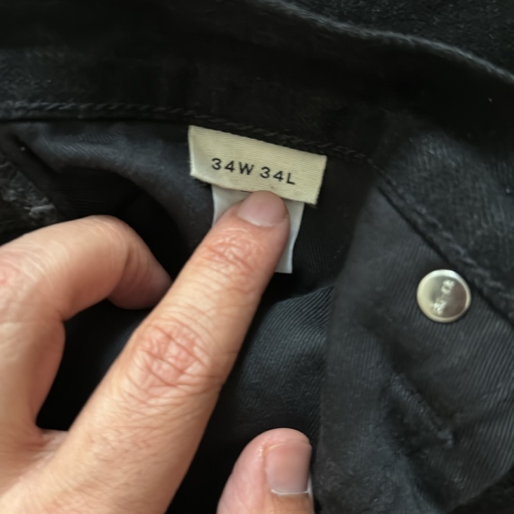 Buck Mason JAPANESE LOOMSTATE SELVEDGE FULL SADDLE JEAN in Black - Picture 5 of 11